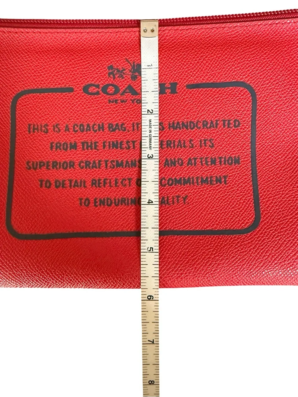 Coach Red NY City Pouch Wristlet Wallet
